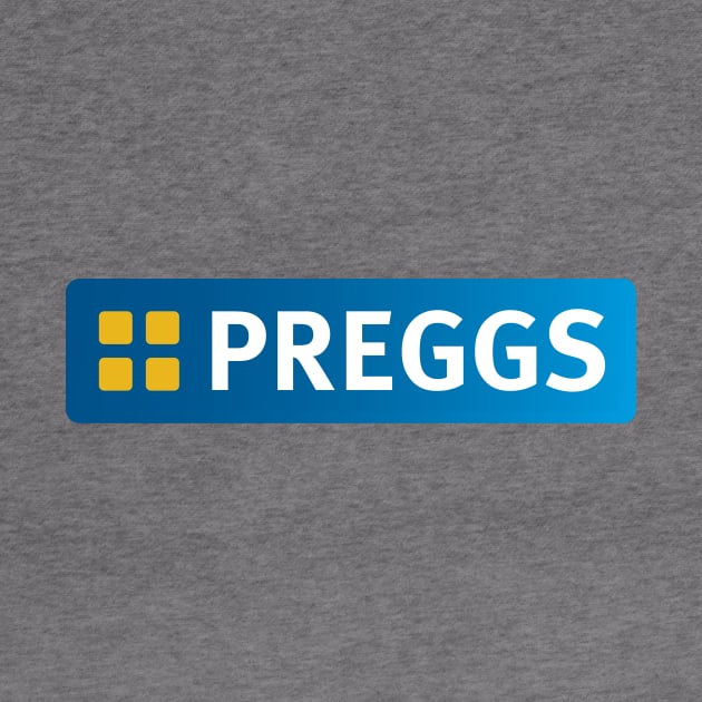 Preggs Pregnancy Greggs The Baker Logo by Bevatron